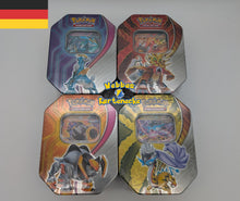Lade das Bild in den Galerie-Viewer, Pokemon TCG Paradox Schicksale Herbst 2024 Tin Box (deutsch)