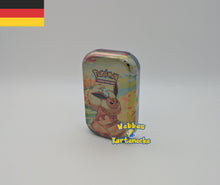 Lade das Bild in den Galerie-Viewer, Pokemon TCG Karmesin & Purpur Prismatische Entwicklungen Mini Tin (deutsch)