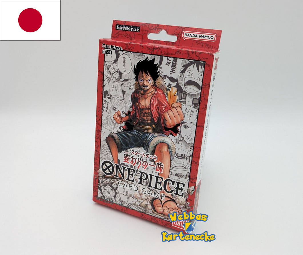 One Piece TCG Starter Deck ST-01 Straw Hat Crew (japanisch) Webbas Kartenecke One Piece TCG Starter Deck ST-01 Straw Hat Crew (japanisch) Webbas Kartenecke