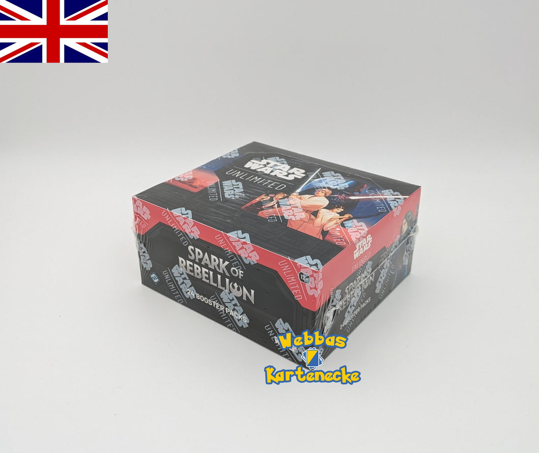 Star Wars Unlimited TCG Spark of Rebellion Booster Display (englisch)