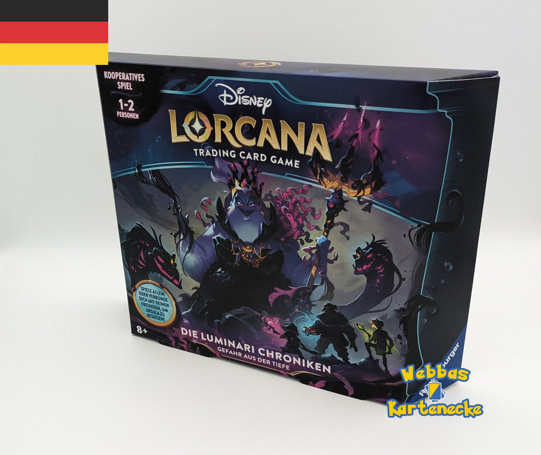 Disney Lorcana TCG 4. Kapitel Ursulas Rückkehr - Die Luminari Chroniken Gefahr aus der Tiefe Geschenk Set (deutsch)