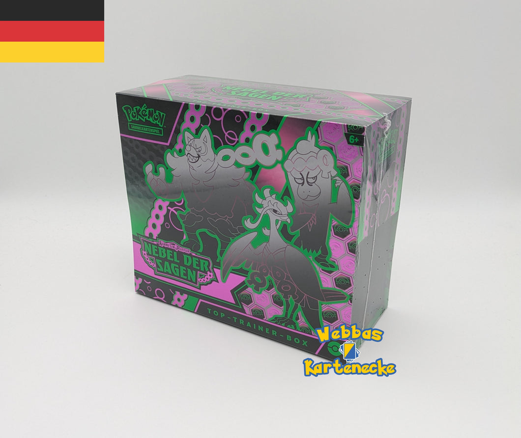 Pokemon TCG Karmesin & Purpur Nebel der Sagen Top Trainer Box TTB (deutsch)