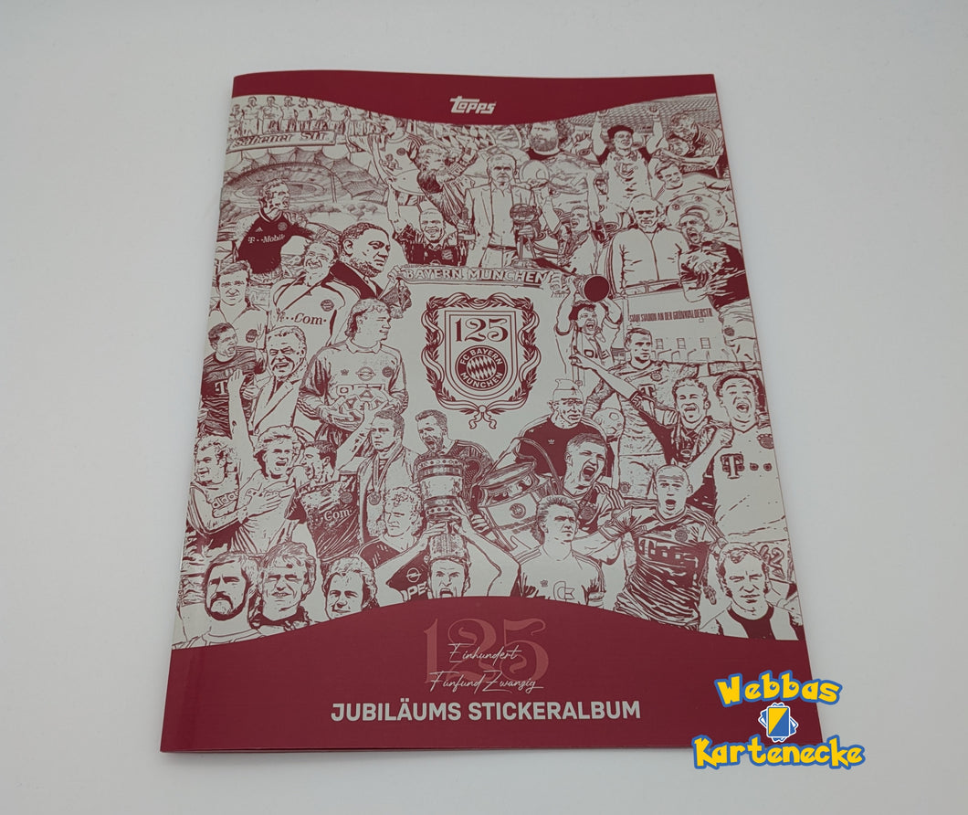 Topps 125 Jahre FC Bayern München Official Sticker Album Sammelheft