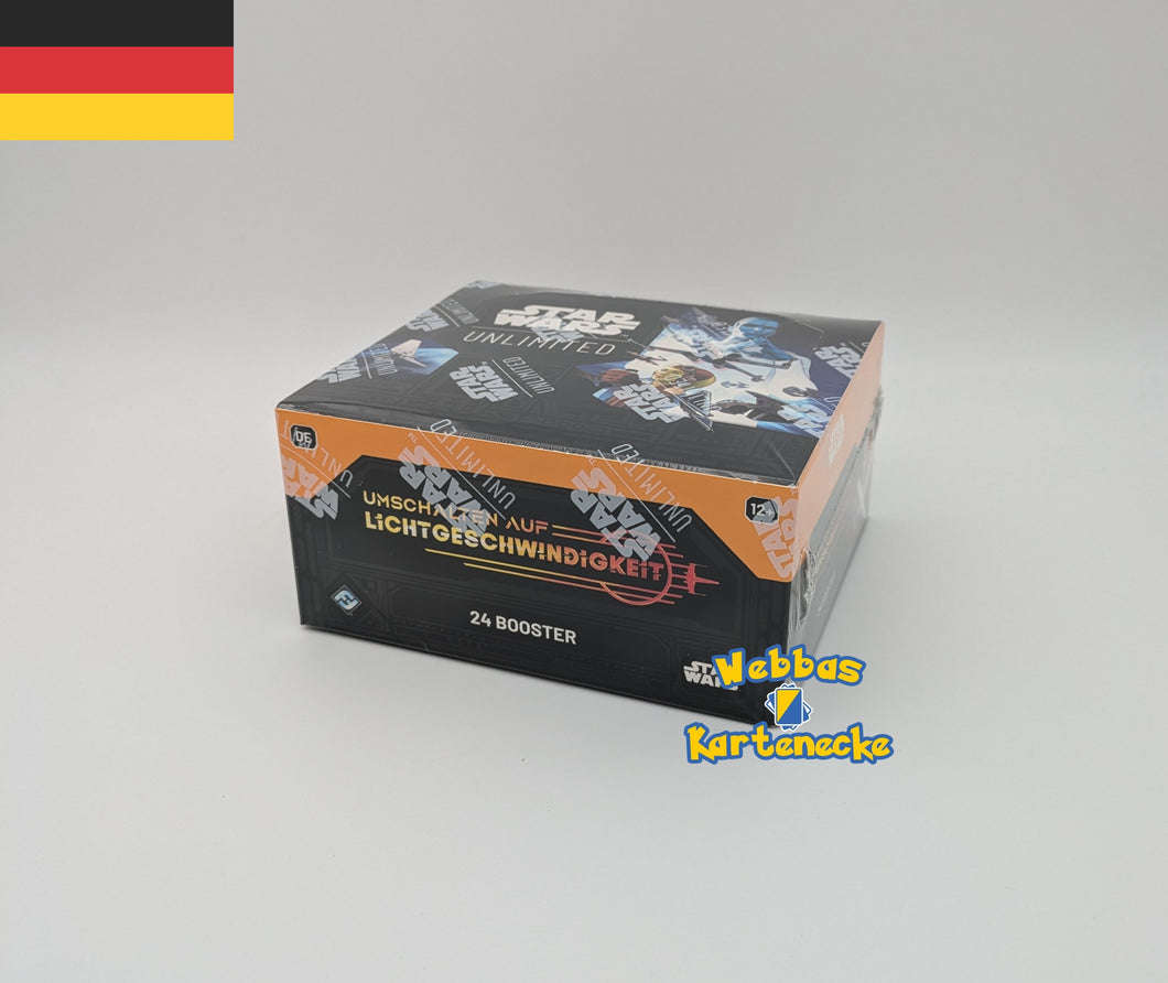 Star Wars Unlimited TCG Umschalten auf Lichtgeschwindigkeit Booster Display (deutsch)