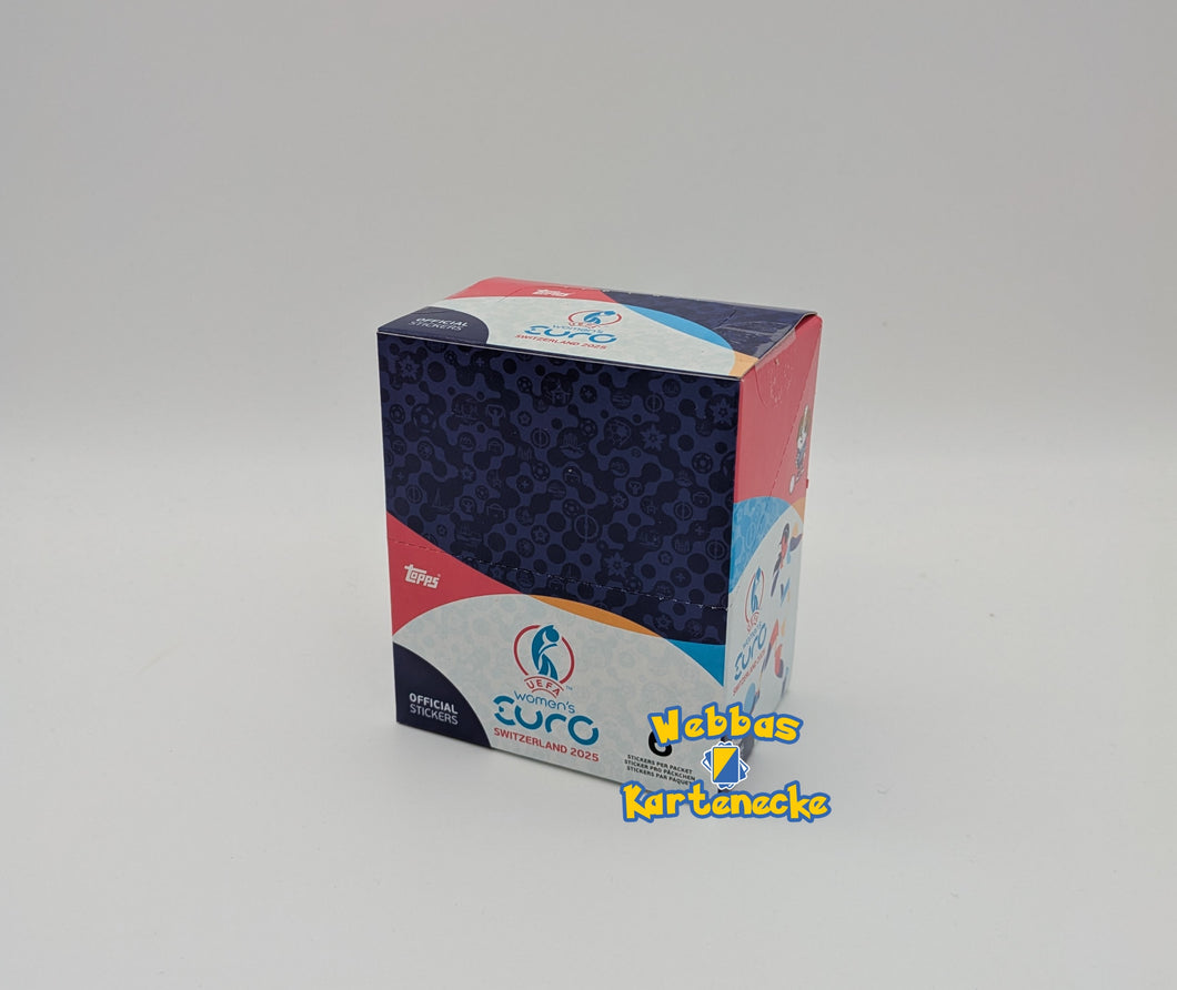 Topps UEFA Women`s EURO 2025 Official Sticker Display 50 Tüten