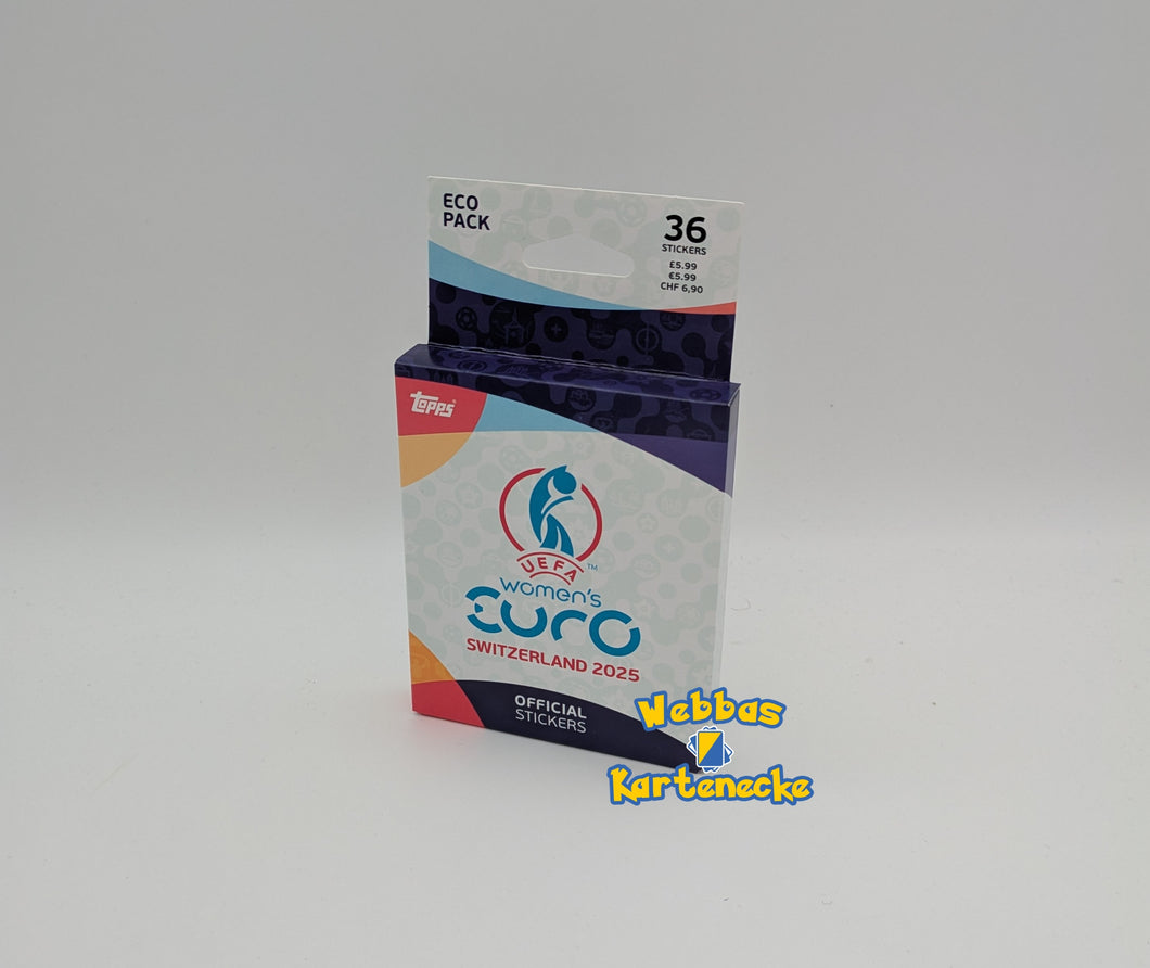 Topps UEFA Women`s EURO 2025 Official Sticker Eco Pack Blister