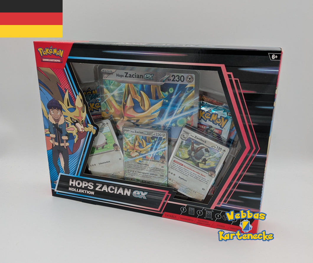 Pokemon TCG Hops Zacian EX Kollektion (deutsch)