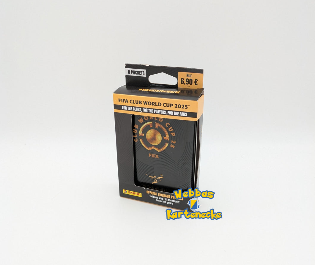 Panini FIFA Club World Cup 2025 WM Official Sticker Pocket Tin mit 8 Tüten
