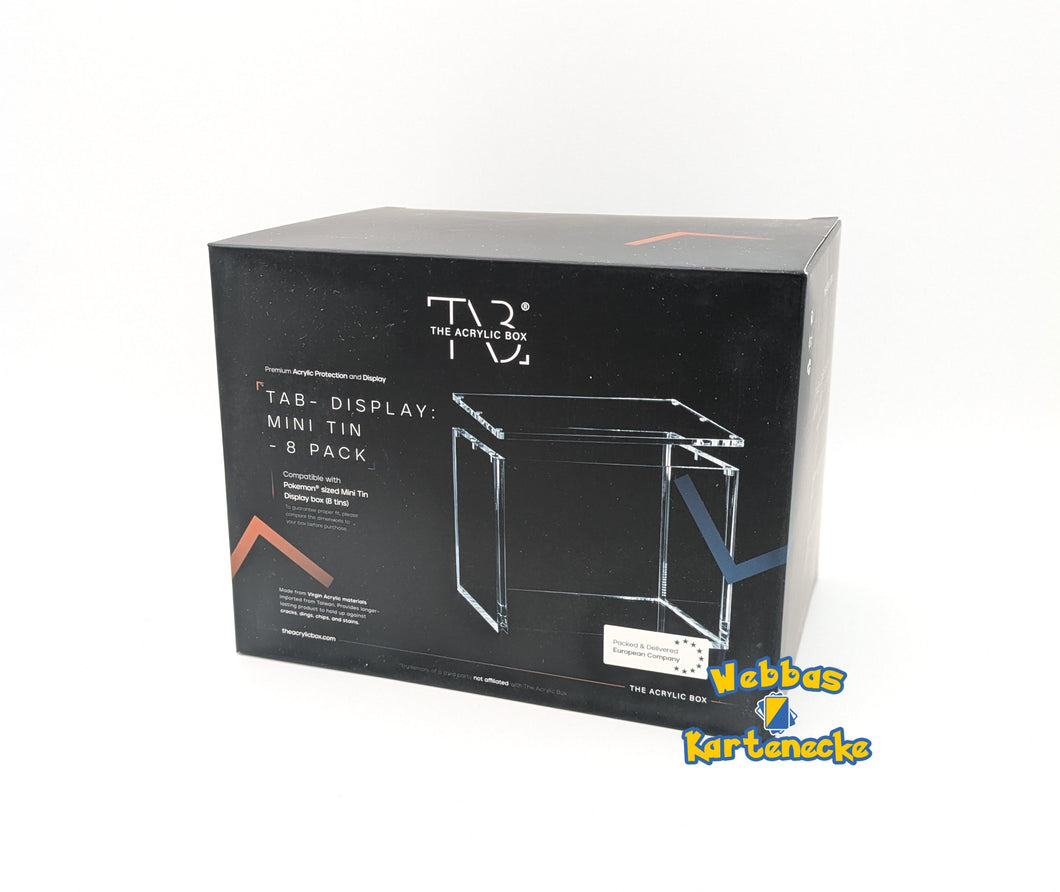 Acryl Case Pokemon TCG 8 Mini Tin Display Case mit Magneten 