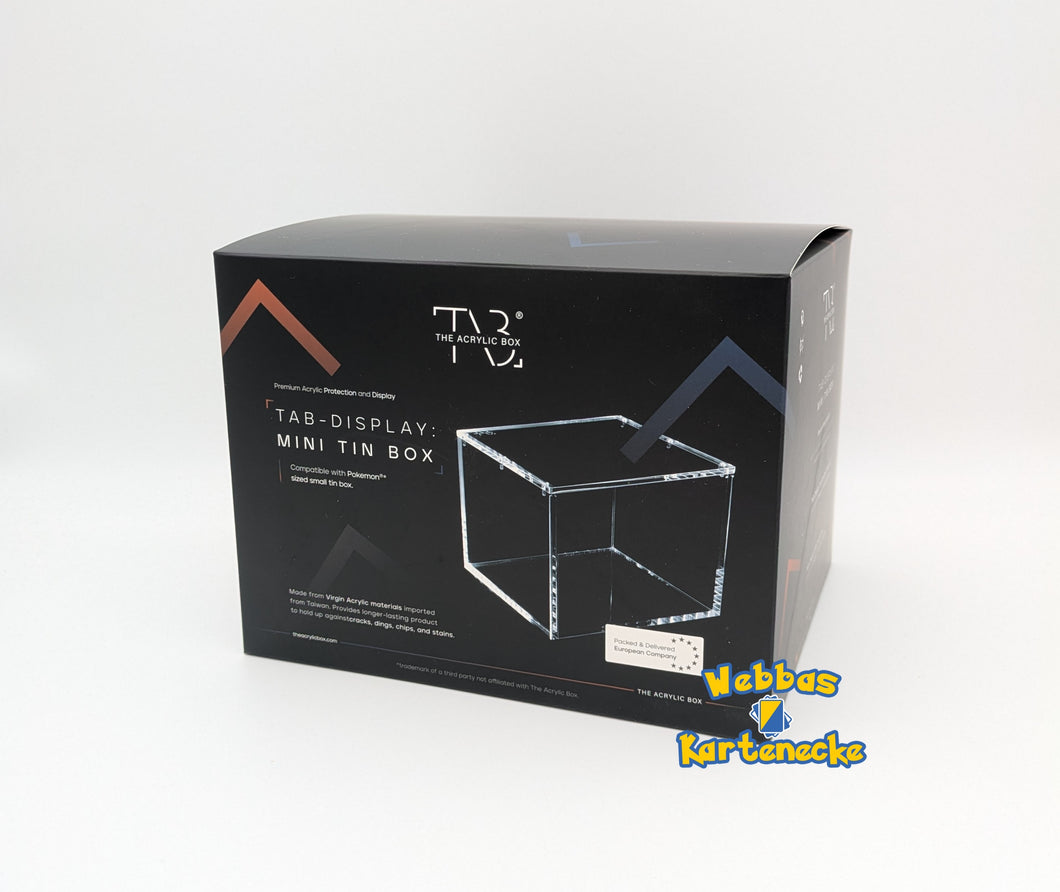 Acryl Case Pokemon TCG Mini Tin Display Case mit Magneten 