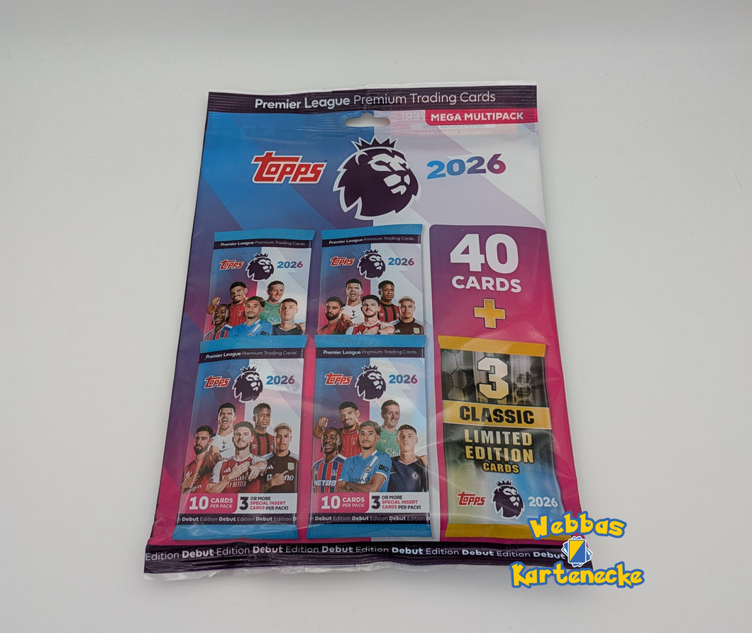 Topps Premier League 2025/26 Trading Cards Mega Multipack