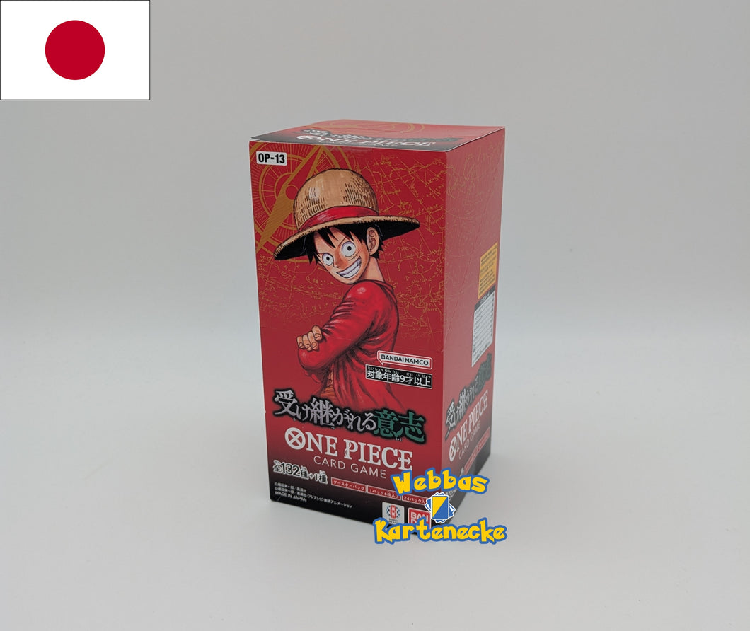 One Piece CG Carrying on His Will OP-13 Display (japanisch)