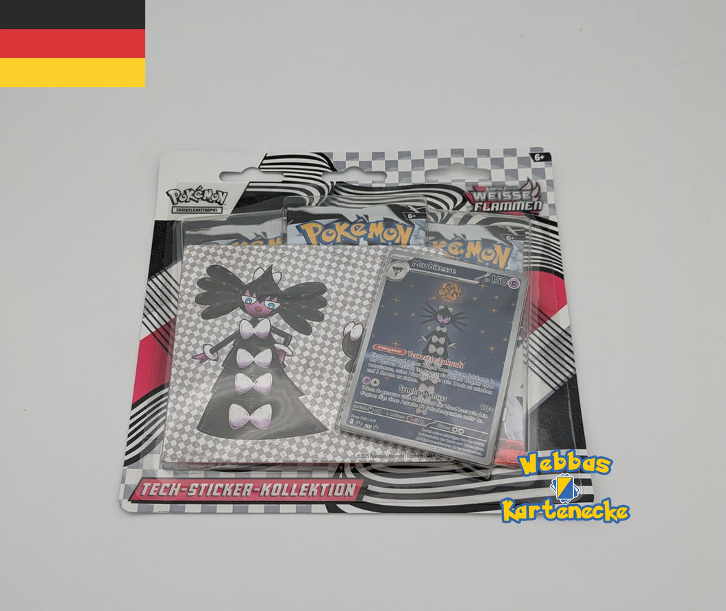 Pokemon TCG Weiße Flammen Tech Sticker Kollektion Morbitesse (deutsch)