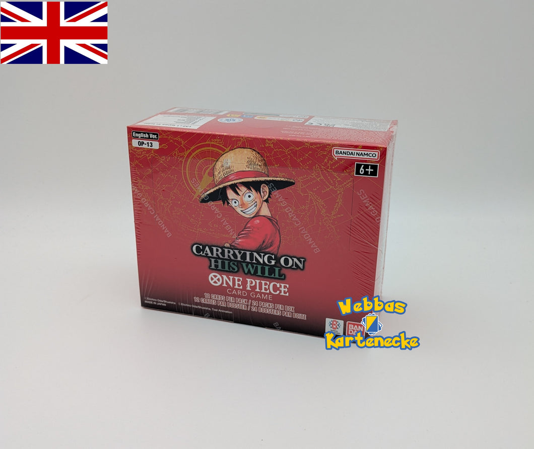 One Piece CG Carrying on his Will OP-13 Booster (englisch)
