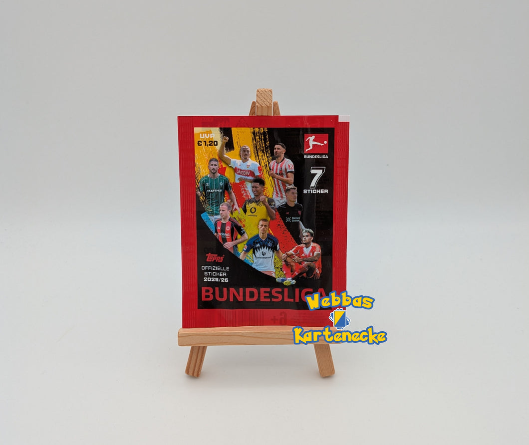 Topps Bundesliga 2025/26 Official Sticker Tüte