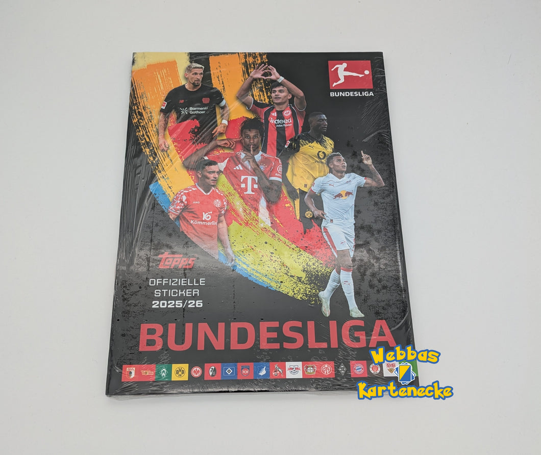 Topps Bundesliga 2025/26 Official Sticker Hardcover Album Sammelheft