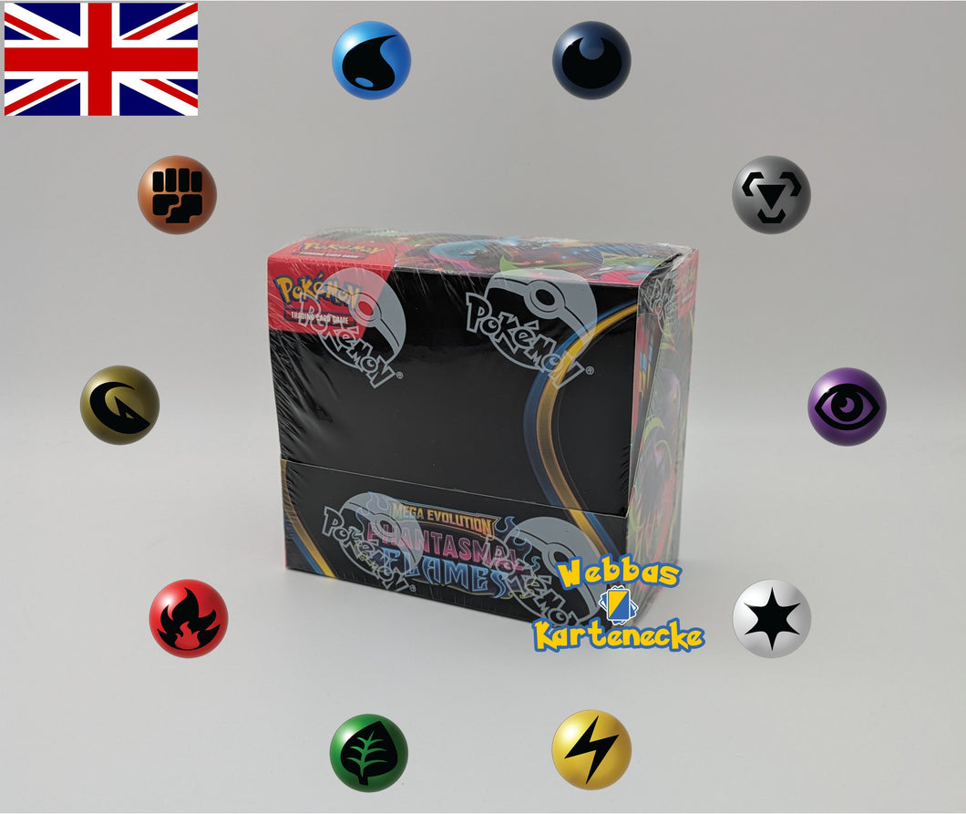 RANDOM ENERGY BREAK - Pokemon TCG Phantasmal Flames Display (englisch) #1