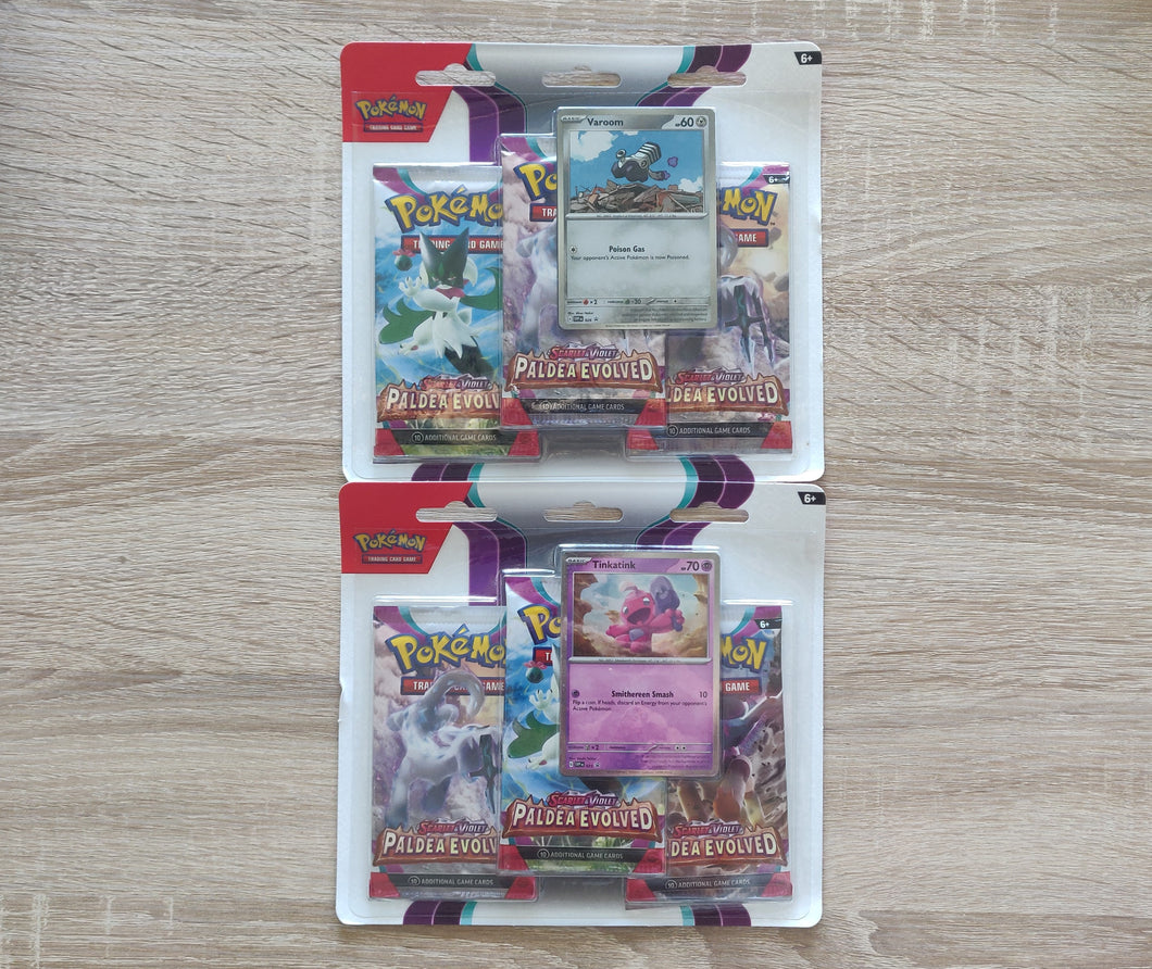 Pokemon TCG Paldea Evolved (SV2) 3er Blister (englisch)