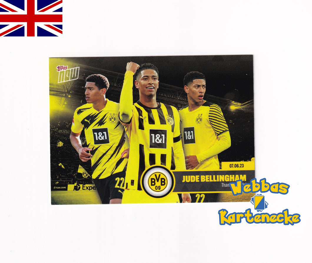 BVB TOPPS NOW Karte #1 - Jude Bellingham - Thank you Jude!