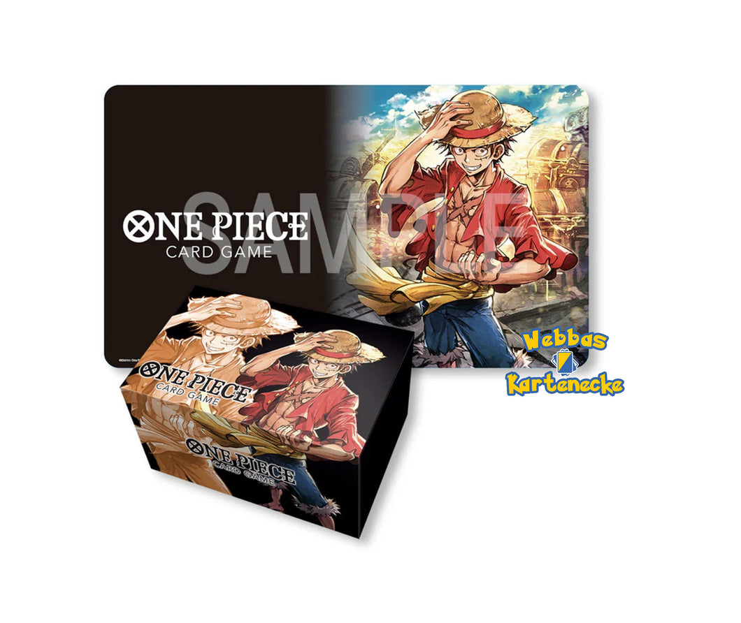 One Piece TCG Monkey D. Luffy Champions Ship 2022 Playmat & Storage Box Set